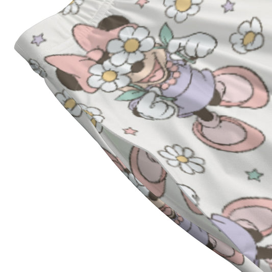 Daisy Crown Delight - Women's Pocket Midi Skirt