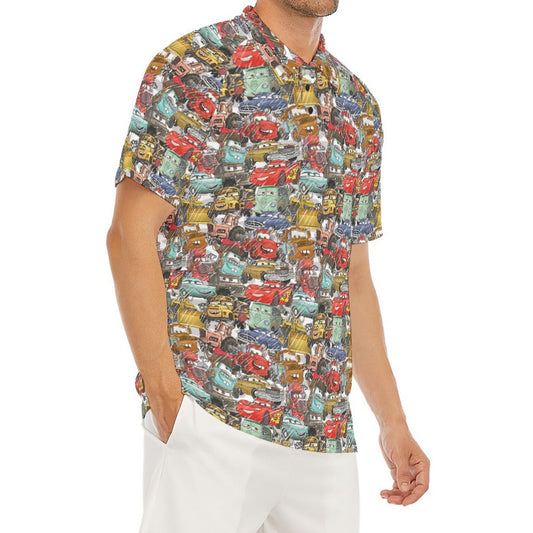 Racing Legends Sketch - Men's Polo Shirt