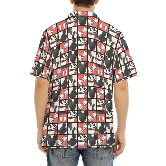 Mouse Block Party - Men's Hawaiian Button Up Shirt