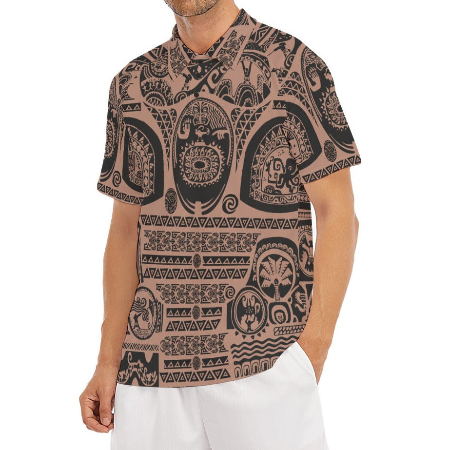 Polynesian Tattoo Motifs - Men's Polo Shirt