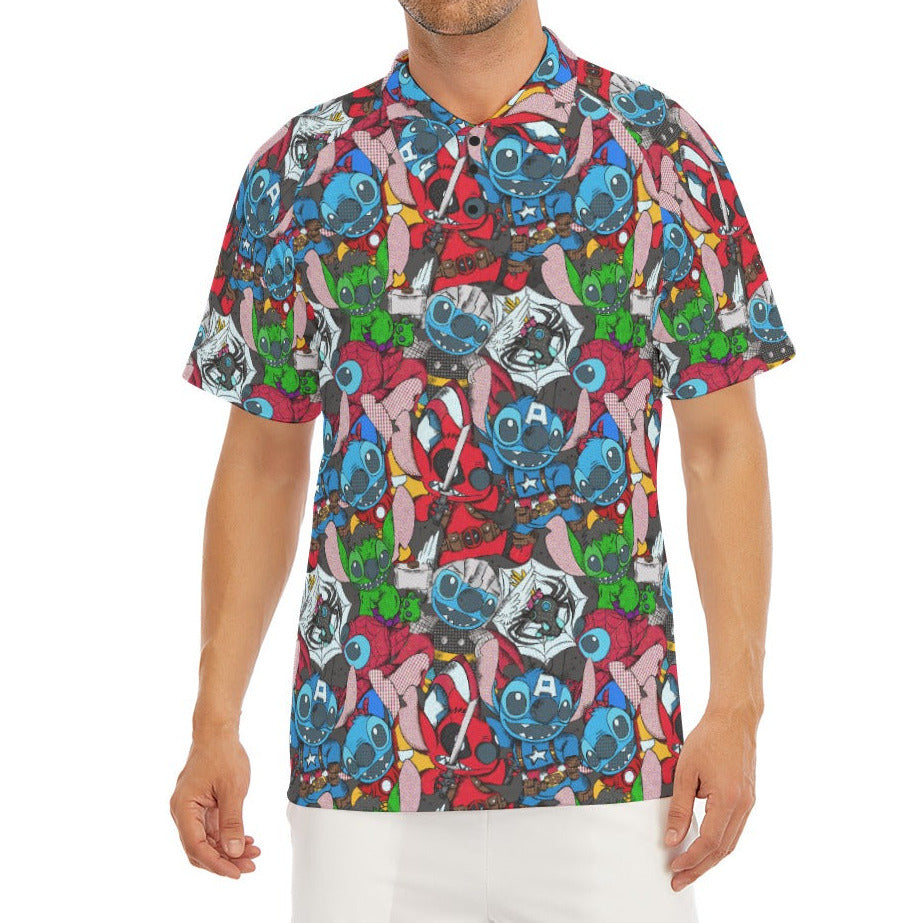 Superhero Stitch - Heroes Assembled - Men's Polo Shirt