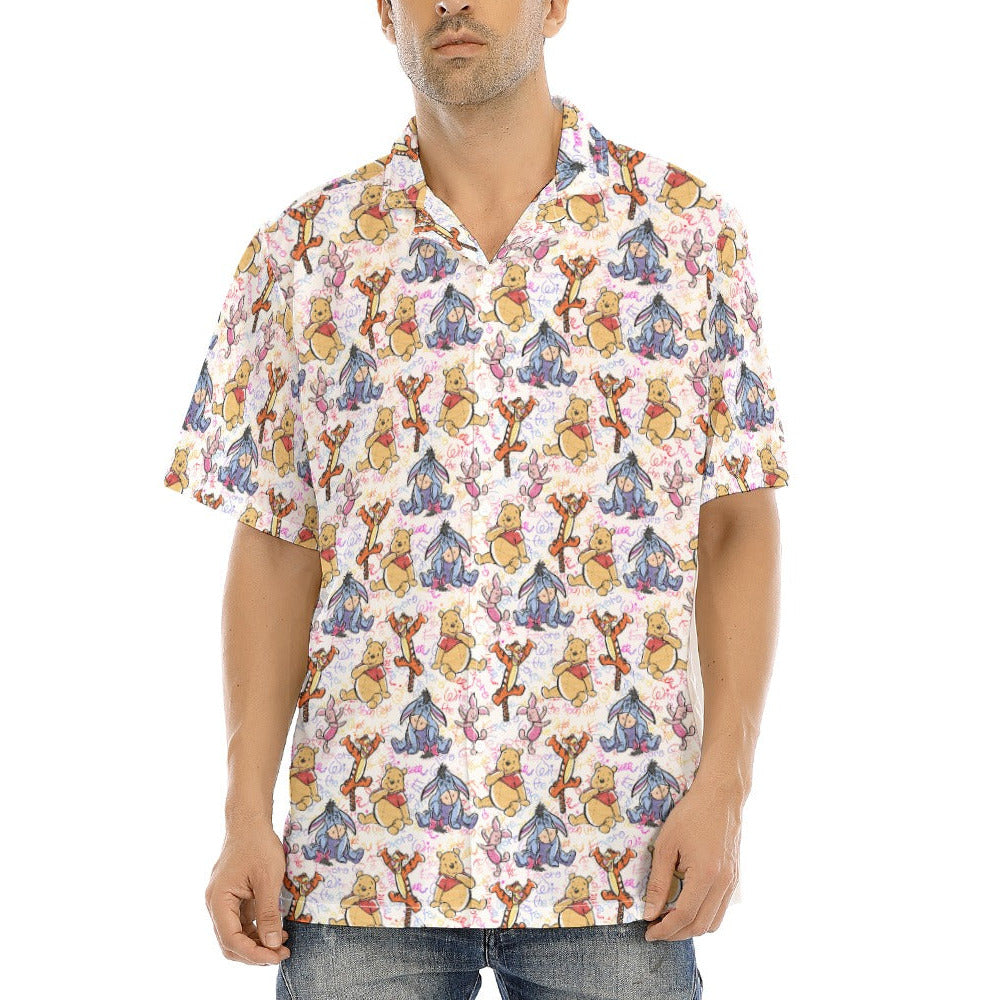 Beloved Forest Friends Sketch Autographs - Men's Hawaiian Button Up Shirt