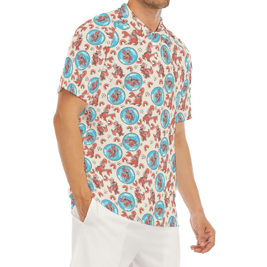 Joyful Crab by the Sea - Men's Polo Shirt