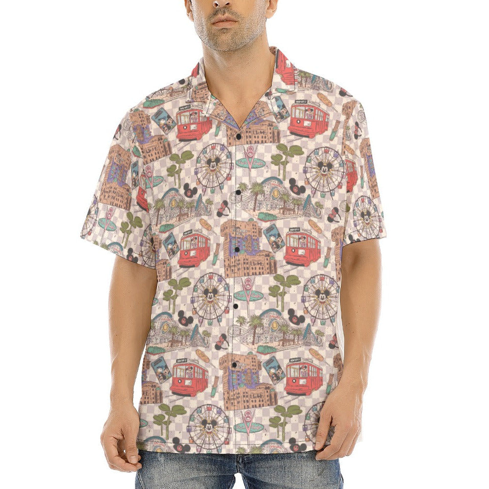 Original DCA - Men's Hawaiian Button Up Shirt