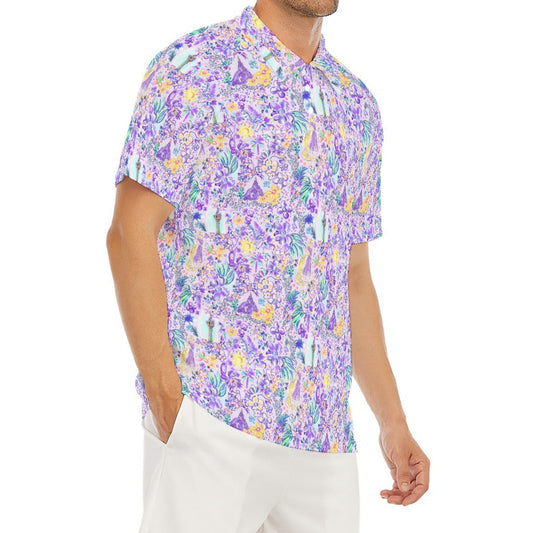 Bright Tropical Princess - Tower Light Festival - Men's Polo Shirt