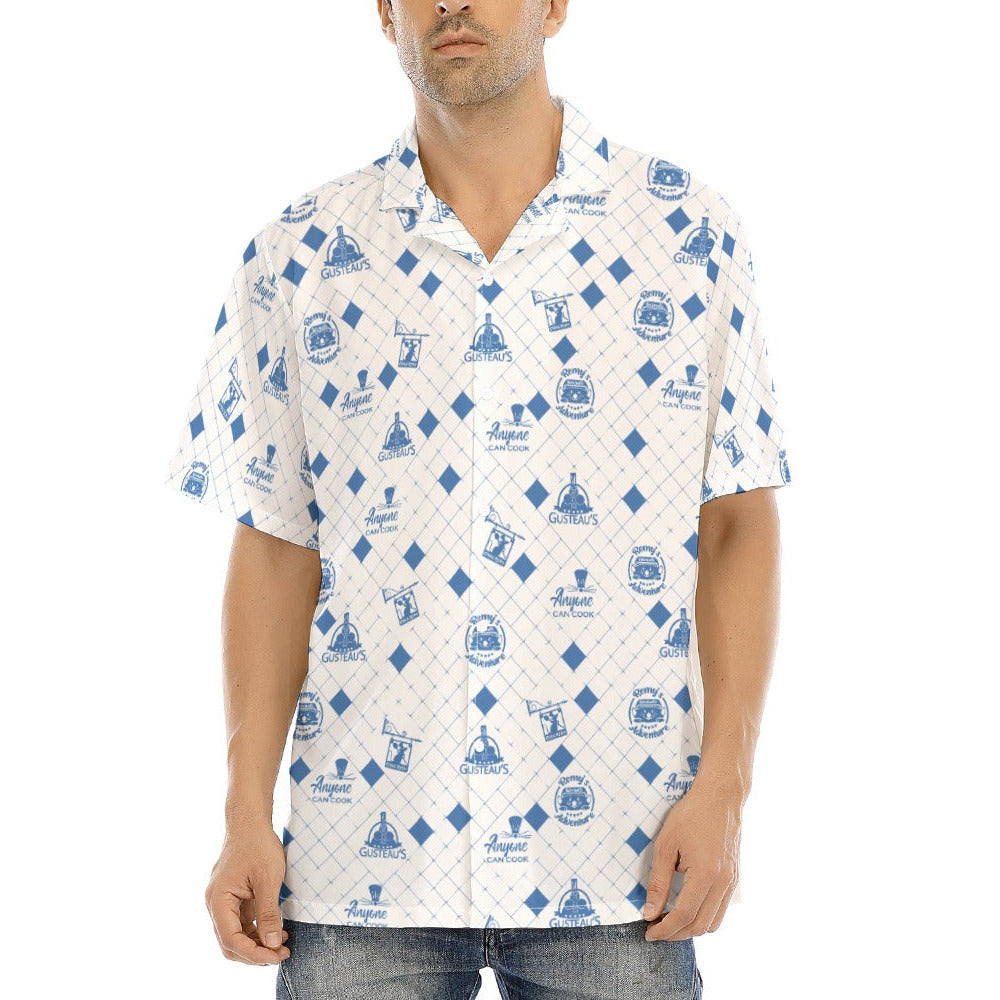 Chez Little Chef - Men's Hawaiian Button Up Shirt