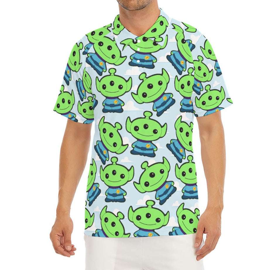Little Green Space Aliens - Men's Polo Shirt