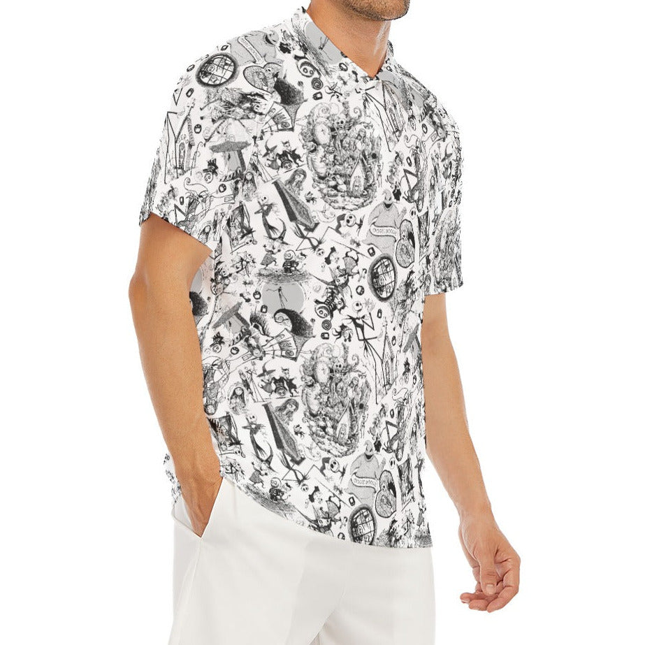 Nightmare Halloween Sketches - Men's Polo Shirt