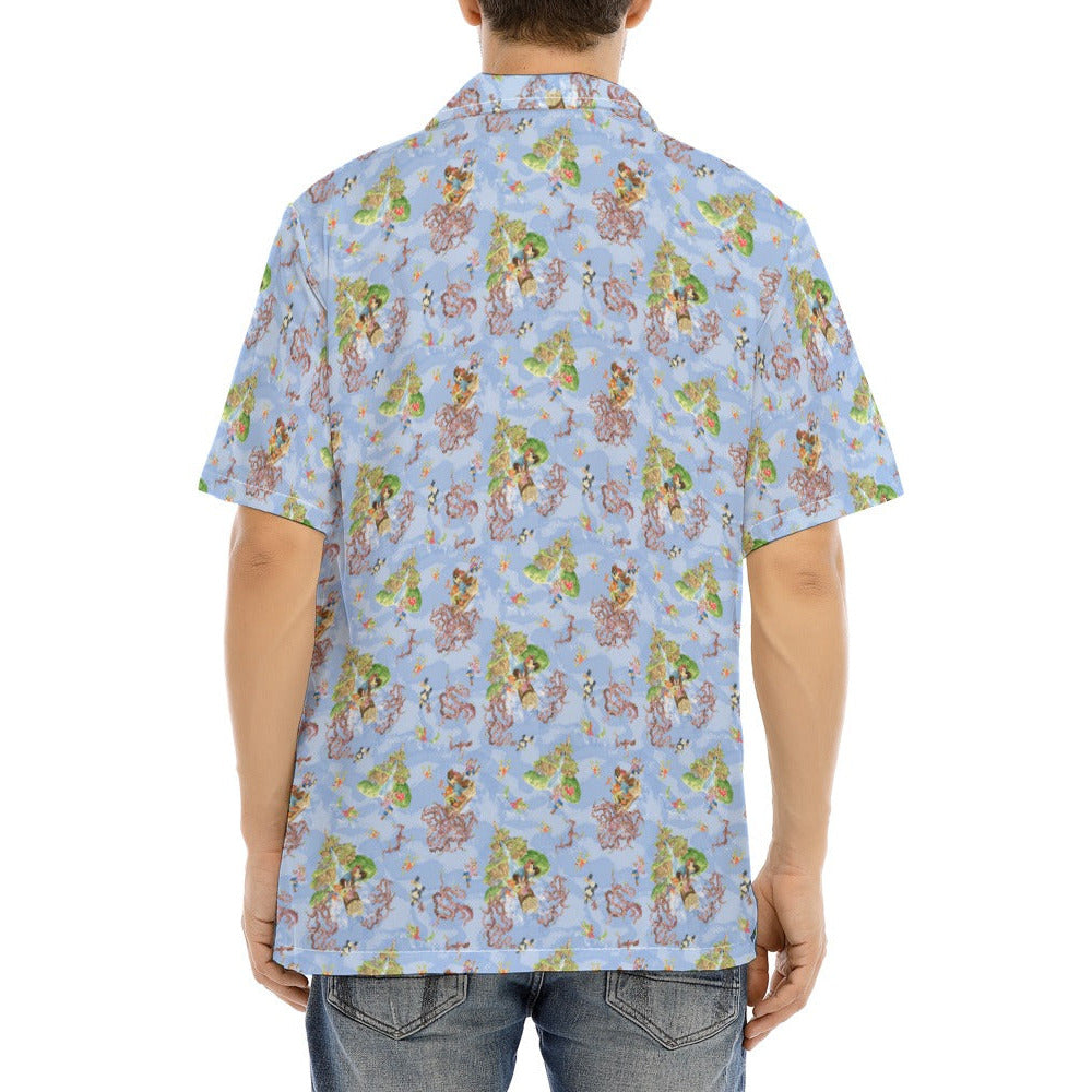 Briar Patch Splash - Men's Hawaiian Button Up Shirt