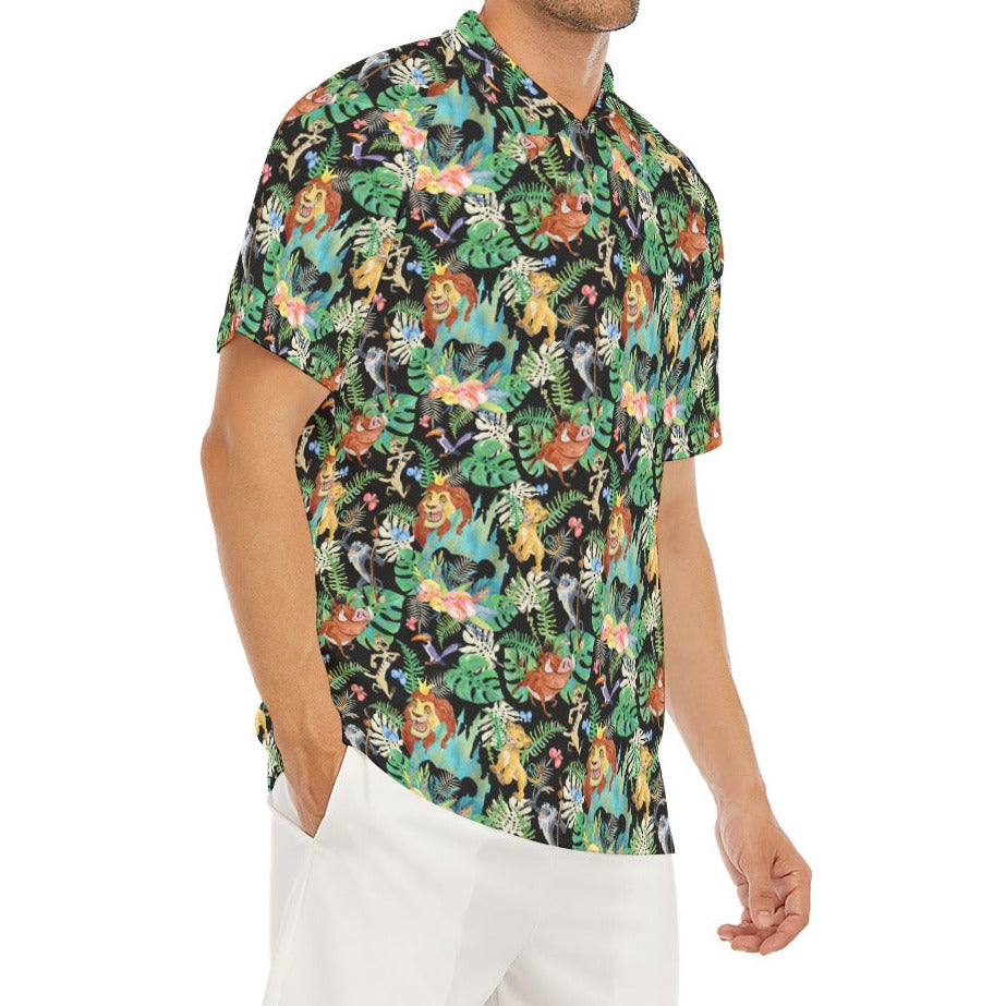 Watercolor Jungle Pride - Men's Polo Shirt