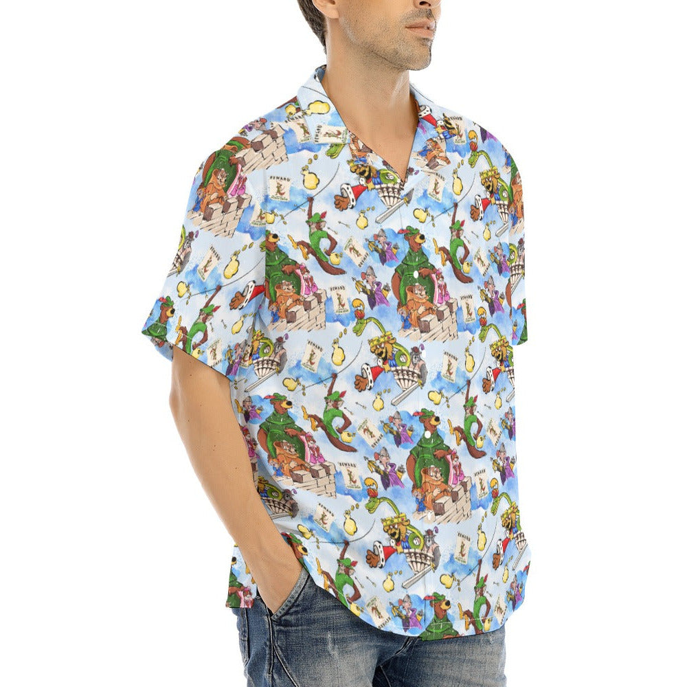 Robin Hood Adventure - Men's Hawaiian Button Up Shirt