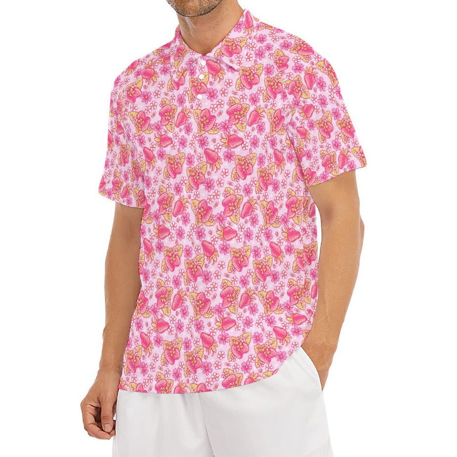 Summer Fruits - Strawberry - Men's Polo Shirt