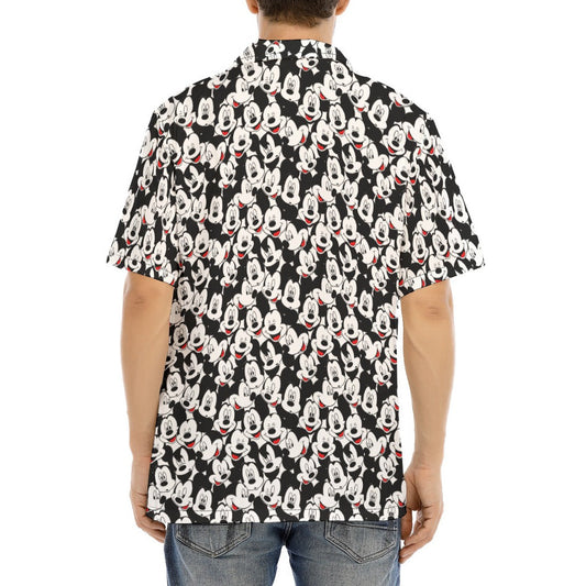 Many Faces of Classic Mouse - Men's Hawaiian Button Up Shirt