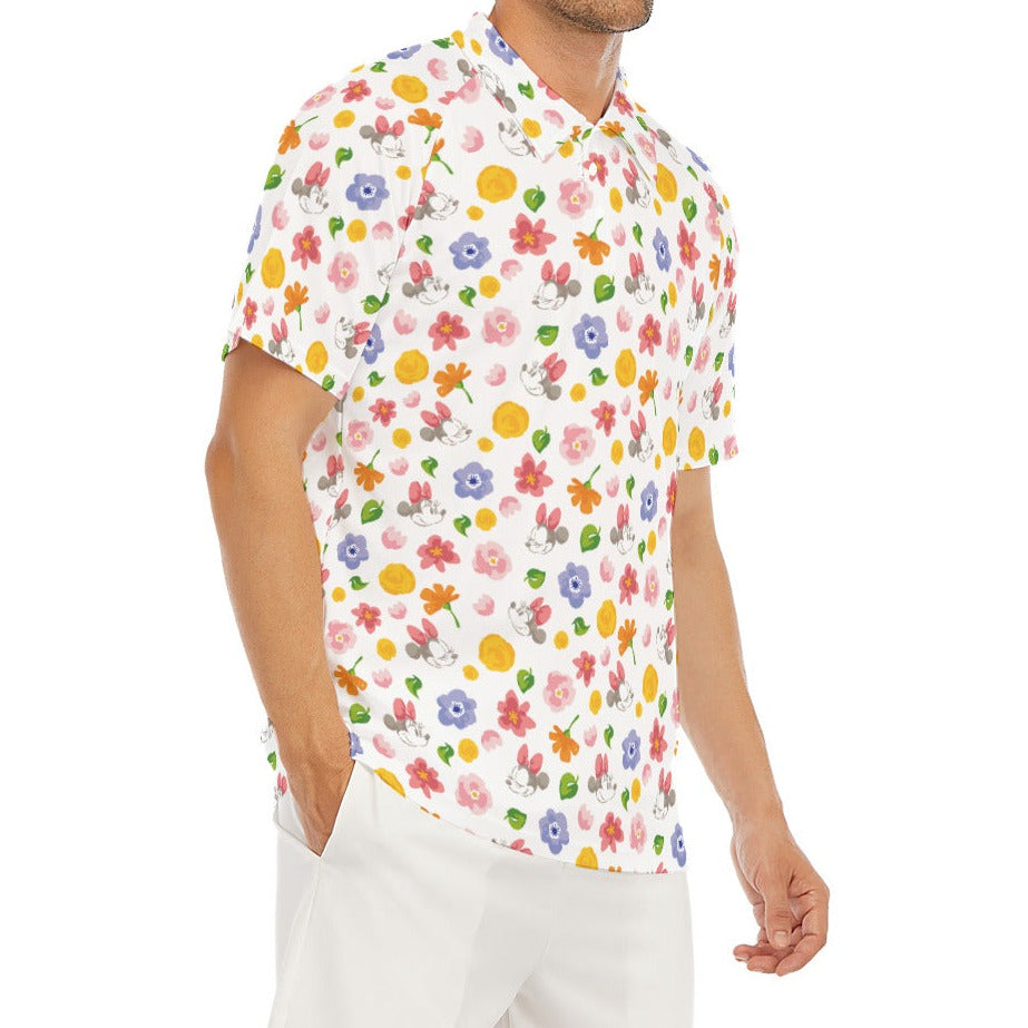Floral Friends Springtime - Men's Polo Shirt