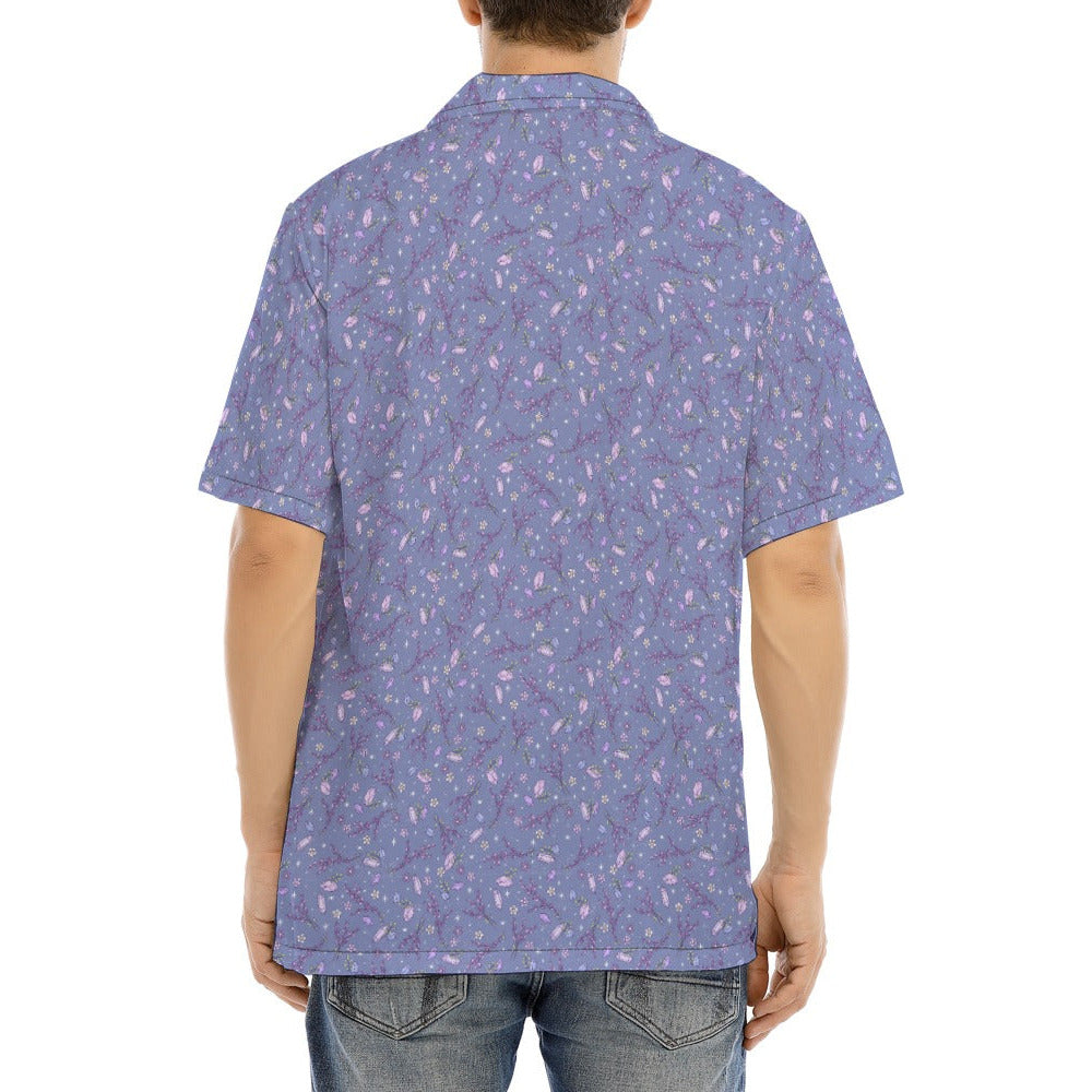 Lavender Vibes - Men's Hawaiian Button Up Shirt