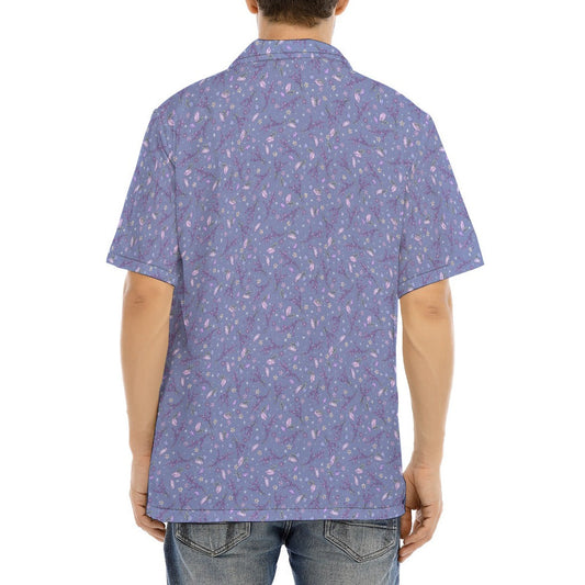 Lavender Vibes - Men's Hawaiian Button Up Shirt