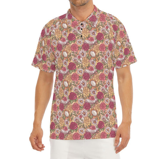 Fairytale Florals – Timeless Tale Blooms - Men's Polo Shirt