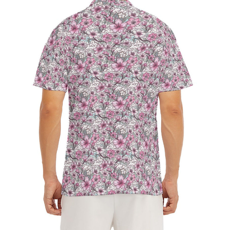Fairytale Florals – Blossoms of Honor - Men's Polo Shirt