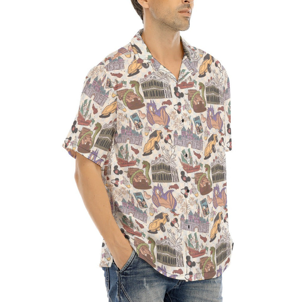 West Coast DLR - Men's Hawaiian Button Up Shirt