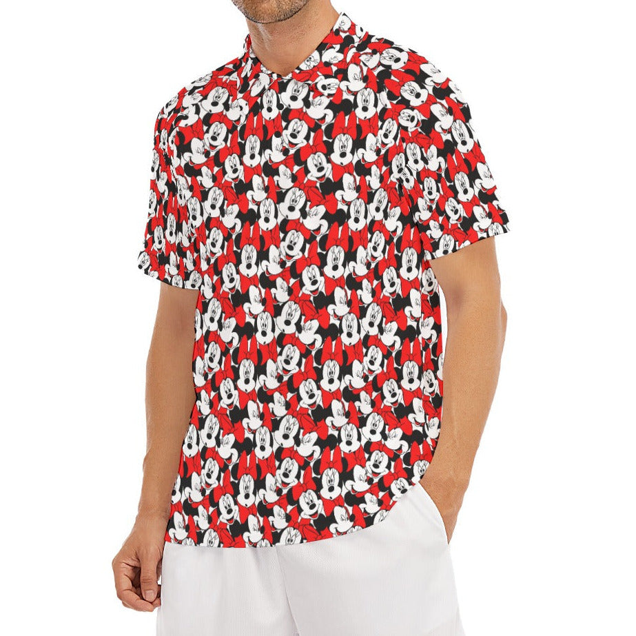 Many Faces of Polka Dot Mouse - Men's Polo Shirt