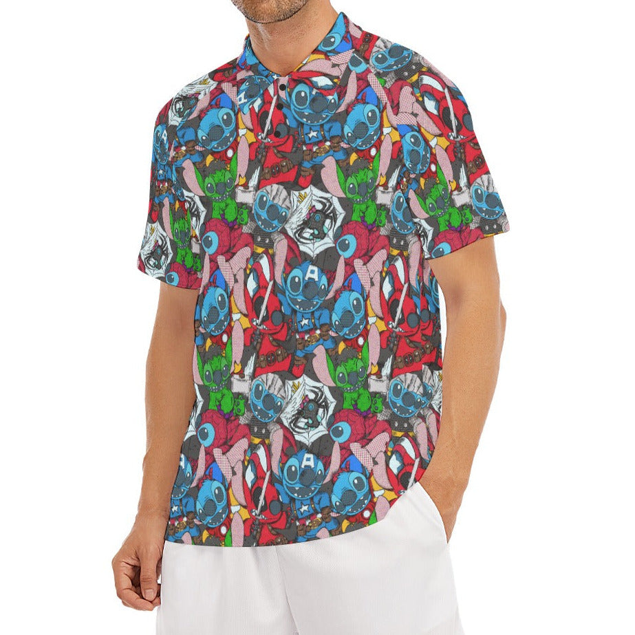 Superhero Stitch - Heroes Assembled - Men's Polo Shirt