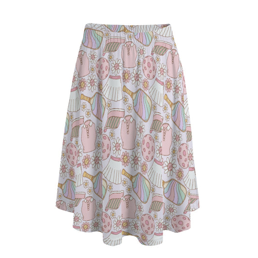 Rainbow Pickleball - Women's Pocket Midi Skirt