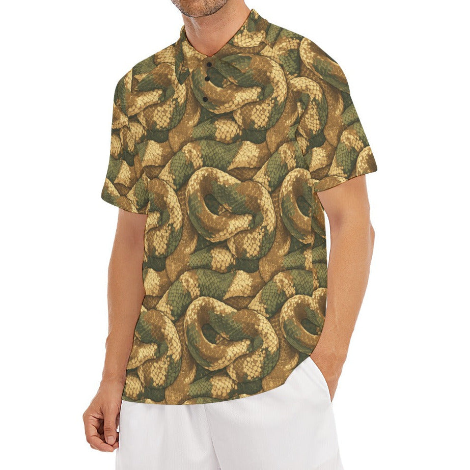 Animal Print - Snake - Men's Polo Shirt