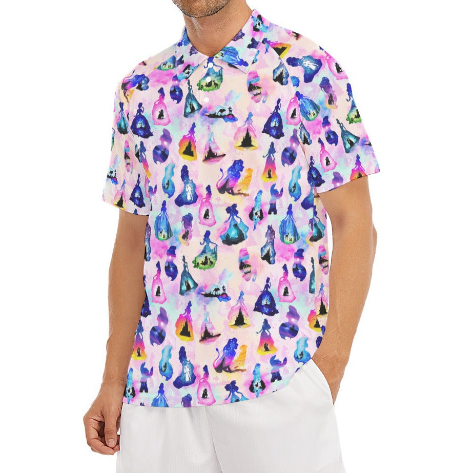 Princess And Classic Animation Silhouettes - Men's Polo Shirt
