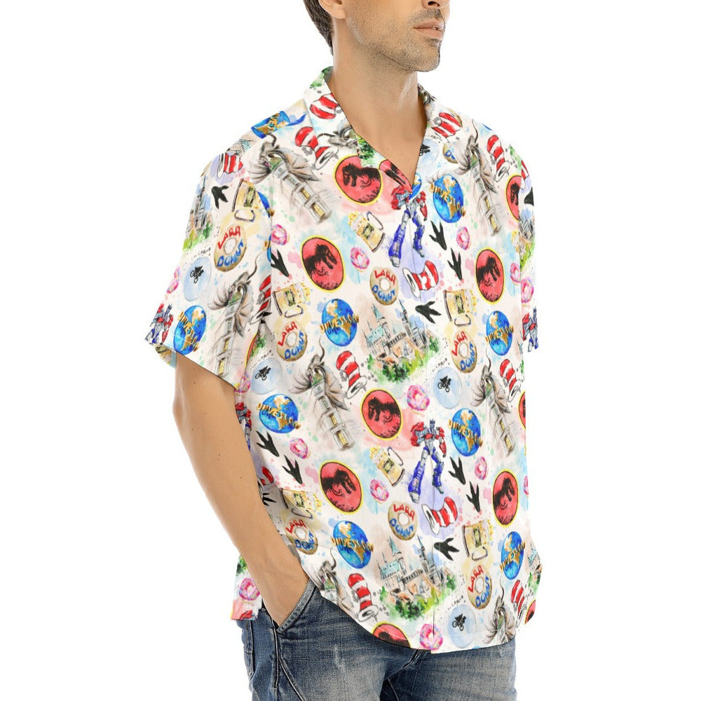 A Universal Adventure - Men's Hawaiian Button Up Shirt