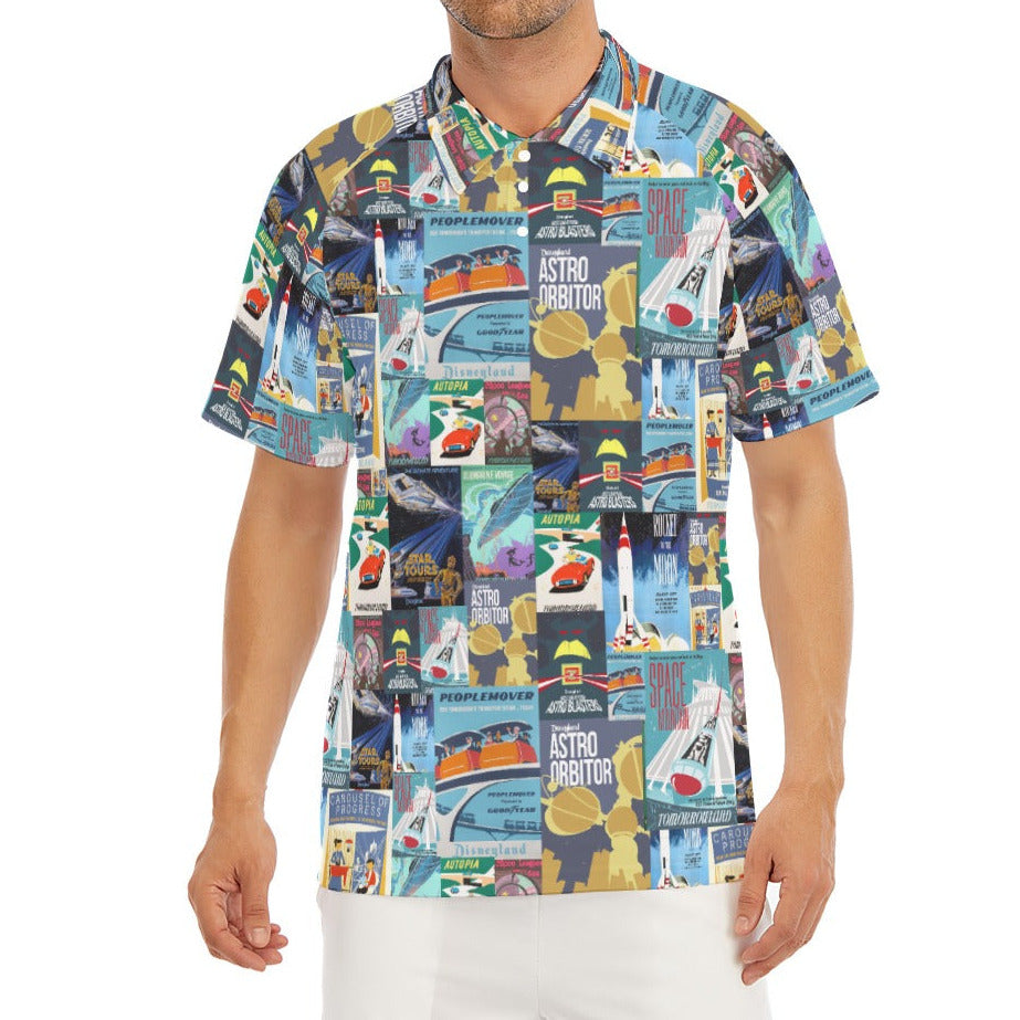 Vintage Tomorrow Ride Posters - Men's Polo Shirt