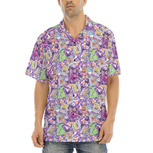 Not So Scary Halloween Party - Men's Hawaiian Button Up Shirt