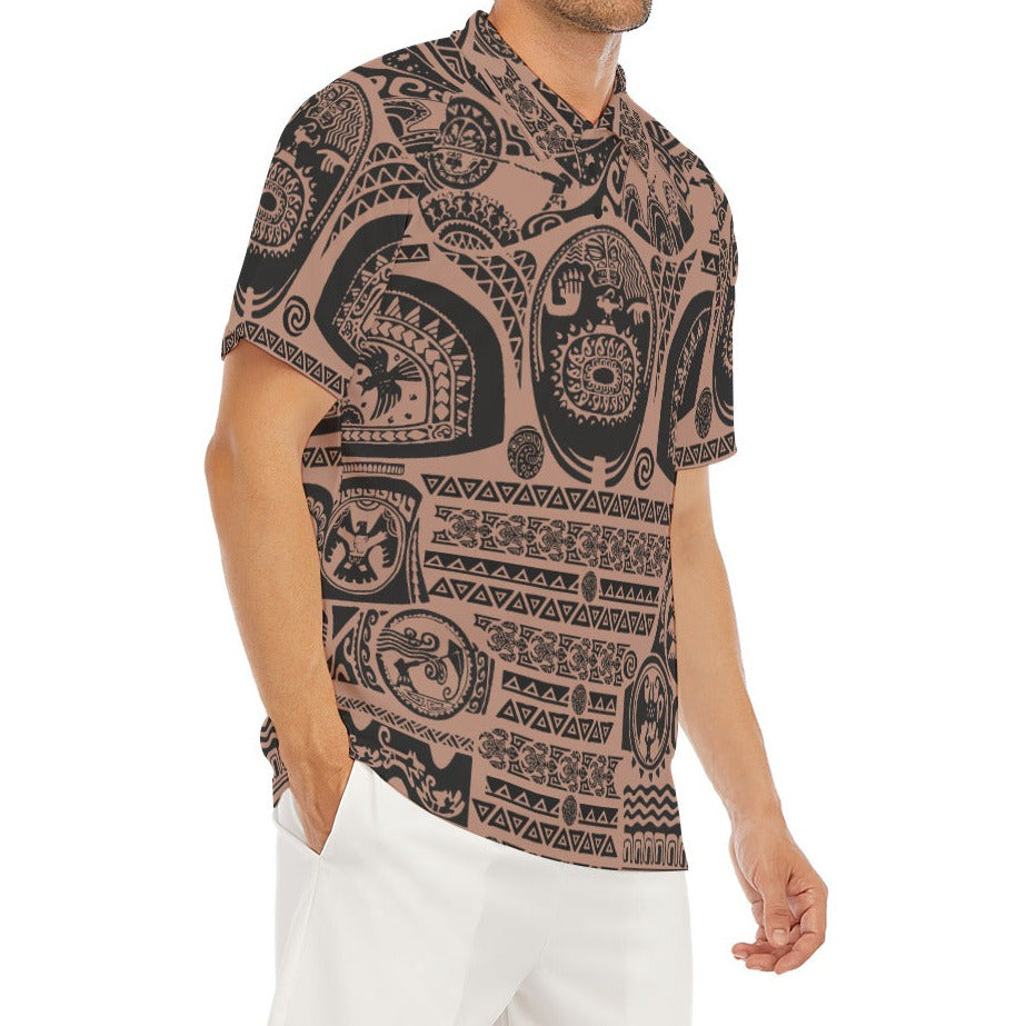Polynesian Tattoo Motifs - Men's Polo Shirt