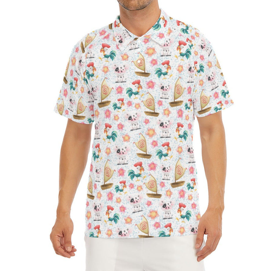 Island Pig & Rooster Duo - Men's Polo Shirt