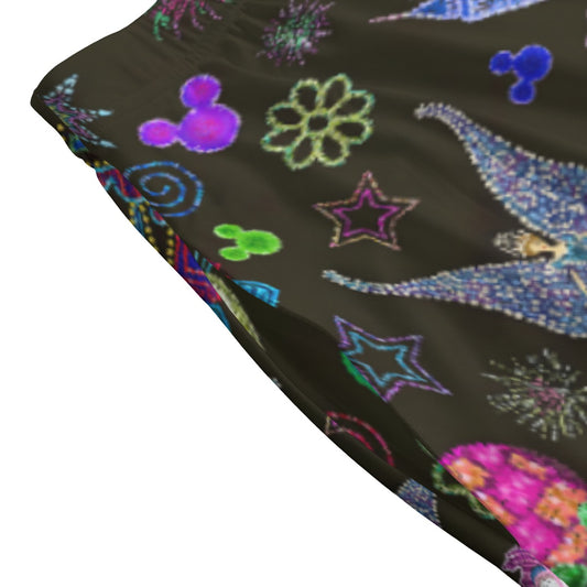 Main Street Neon Parade - Women's Pocket Midi Skirt