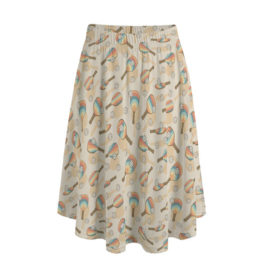 Retro Pickleball Volley - Women's Pocket Midi Skirt