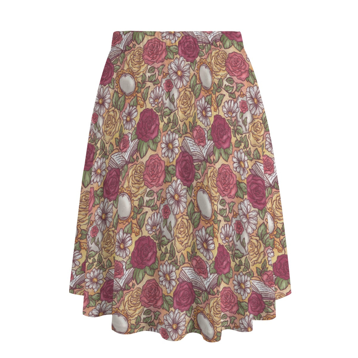 Fairytale Florals – Timeless Tale Blooms - Women's Pocket Midi Skirt