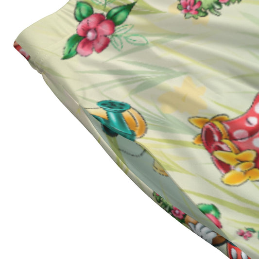 Garden Mouse Helpers at Work - Women's Pocket Midi Skirt