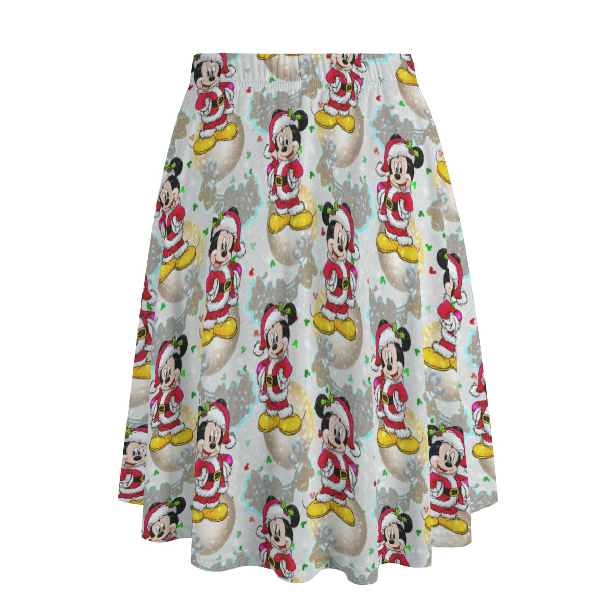 Santa Mouse Celebration - Women's Pocket Midi Skirt