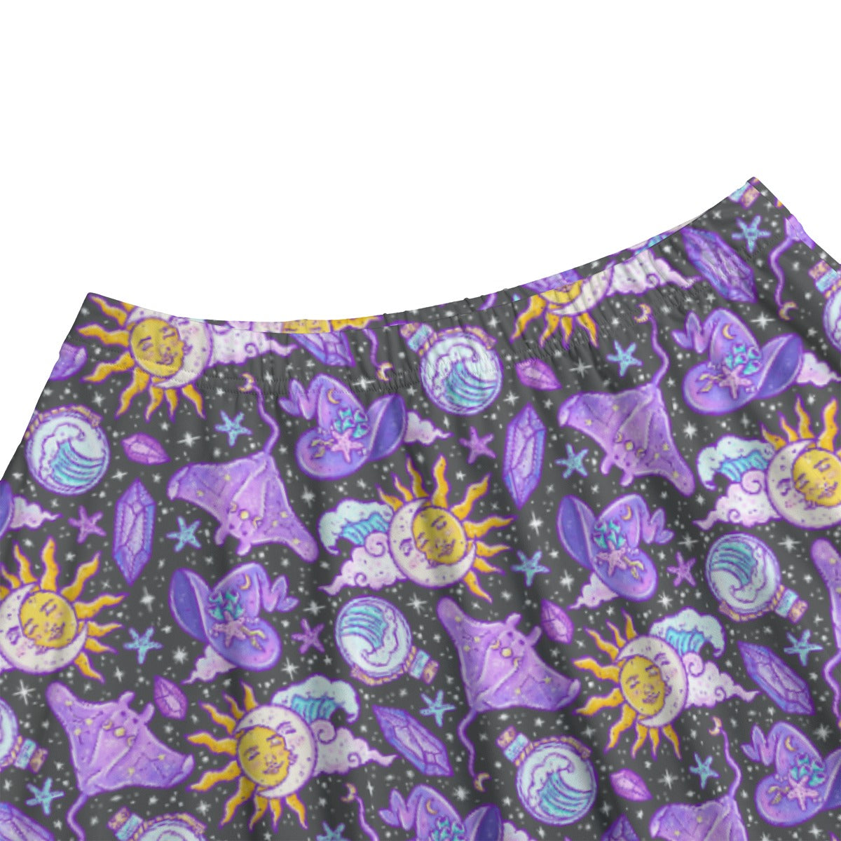 Mystical Manta Rays - Women's Pocket Midi Skirt