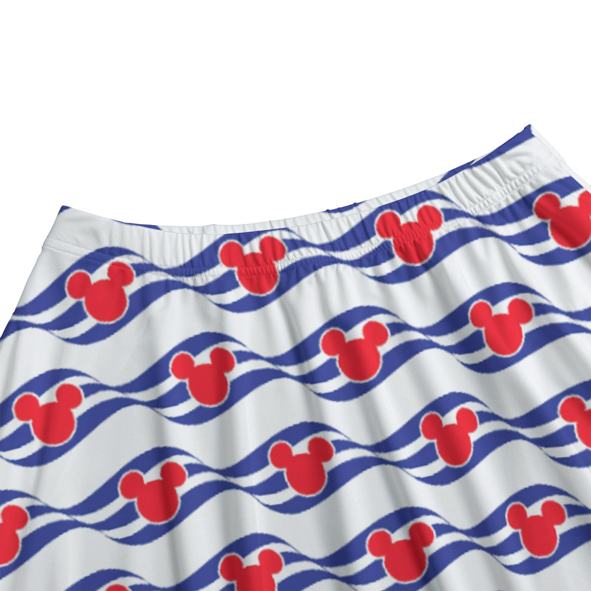 Nautical Cruise Logo Print - Women's Pocket Midi Skirt