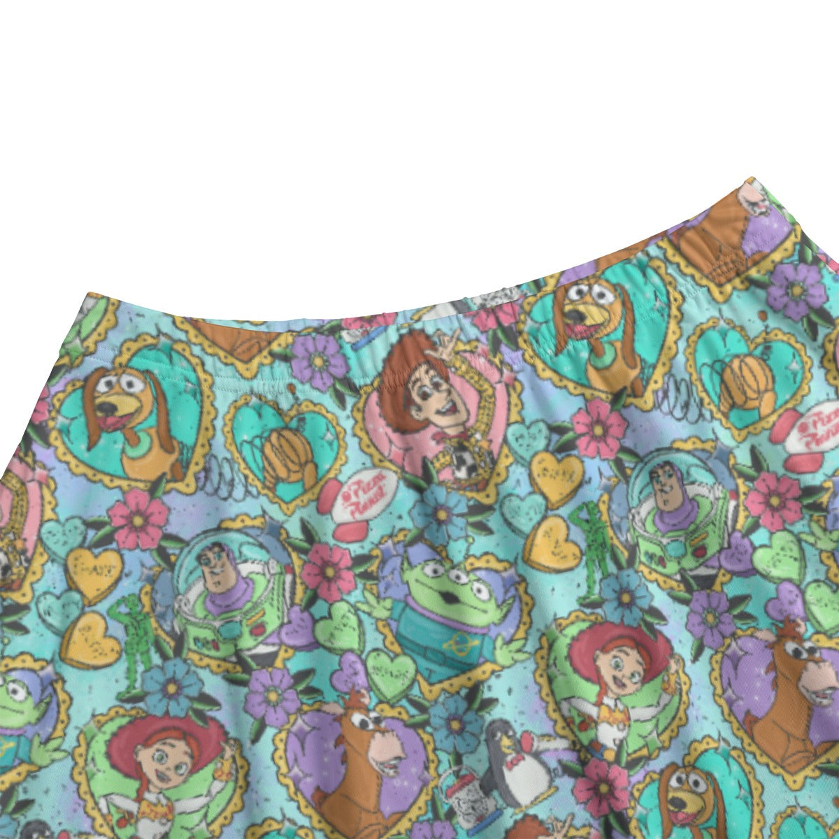 Tattoo Hearts Space Cowboys & Friends - Women's Pocket Midi Skirt