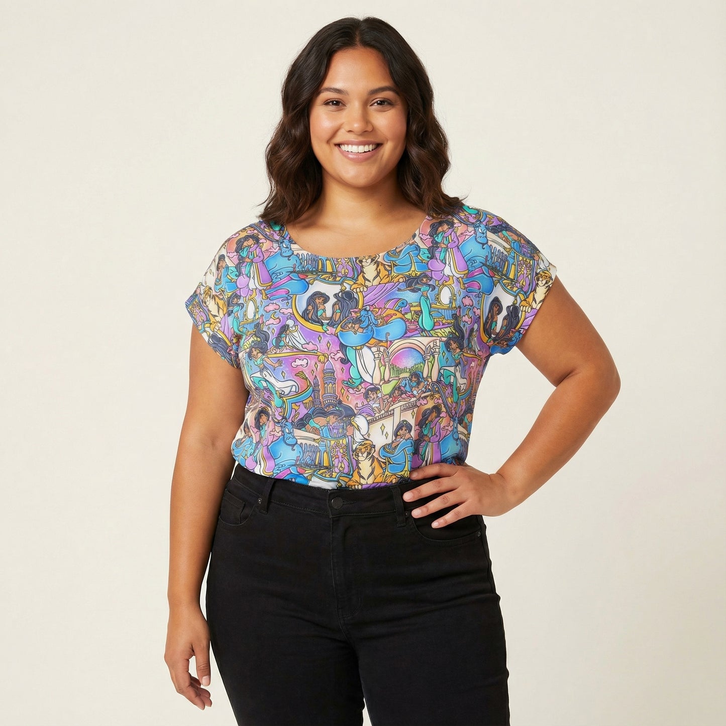 Magic Carpet Storybook Scenes - Women’s Relaxed Fit Scoop Tee