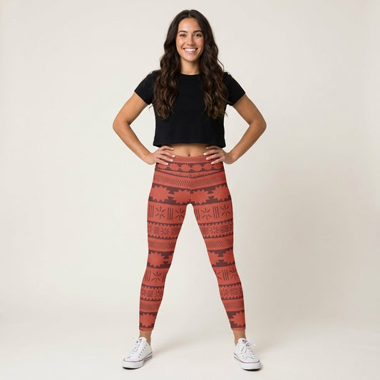 Island Tribal Patterns - Women's Yoga Leggings