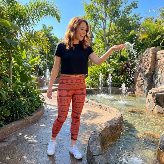 Island Tribal Patterns - Women's Yoga Leggings
