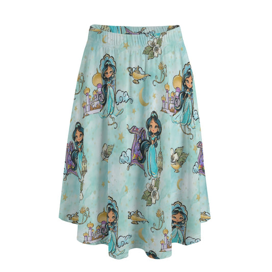 Whimsical Desert Princess - Women's Pocket Midi Skirt
