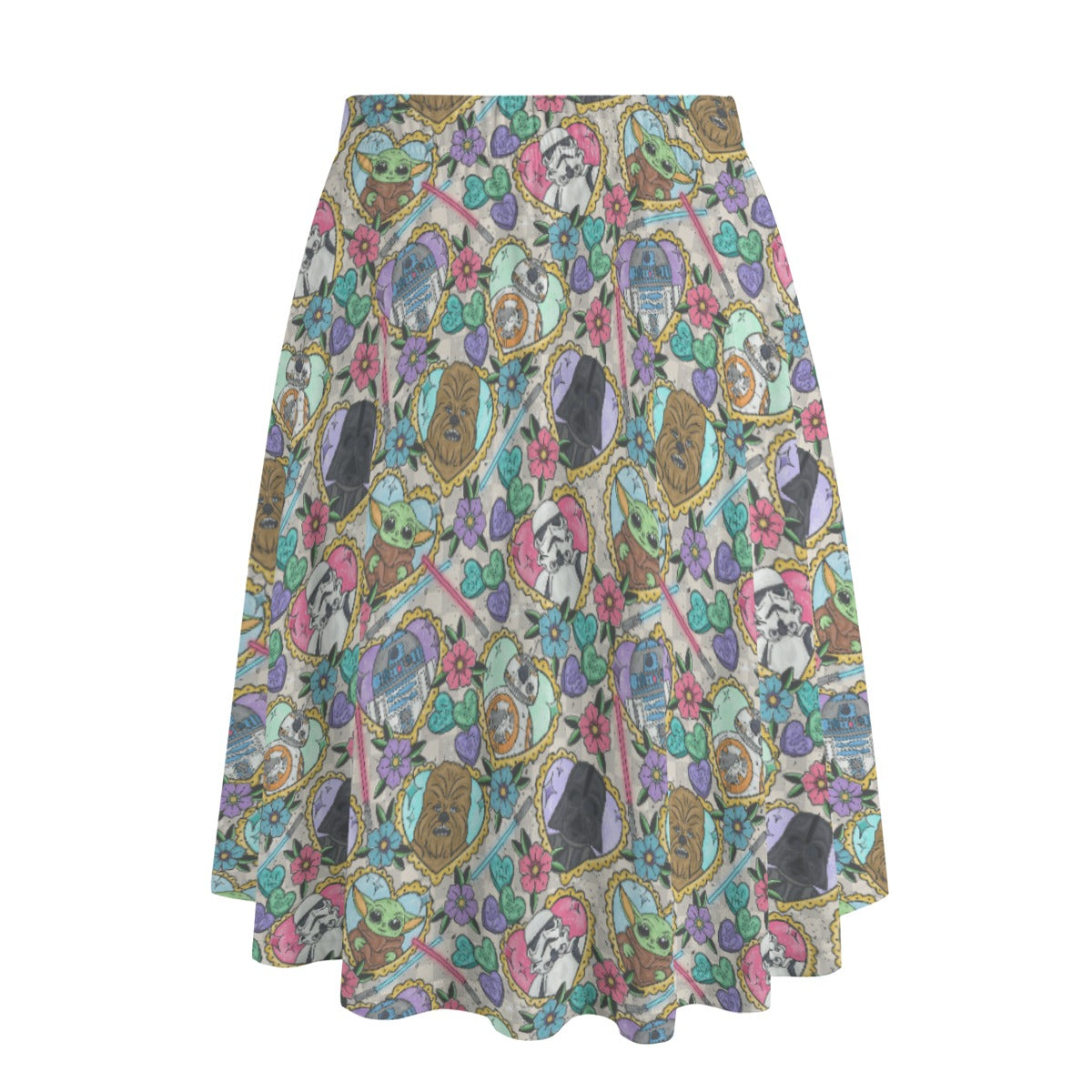Tattoo Hearts Galactic Legends - Women's Pocket Midi Skirt