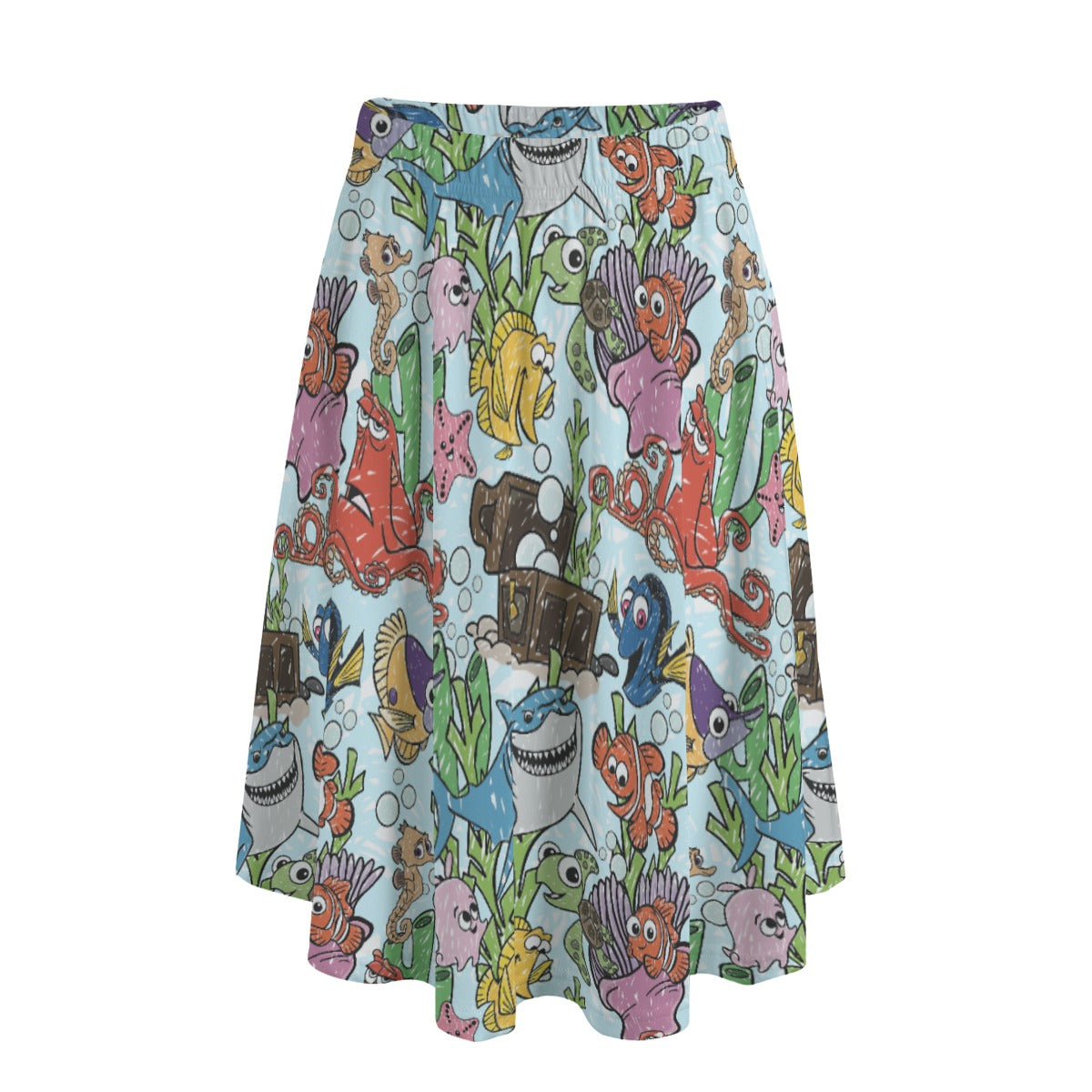 Fish Are Friends Reef - Women's Pocket Midi Skirt