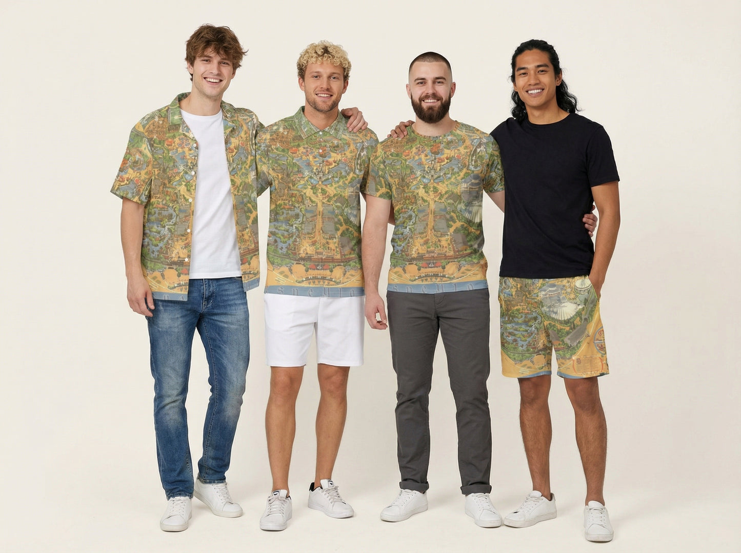 Vintage Theme Park Map