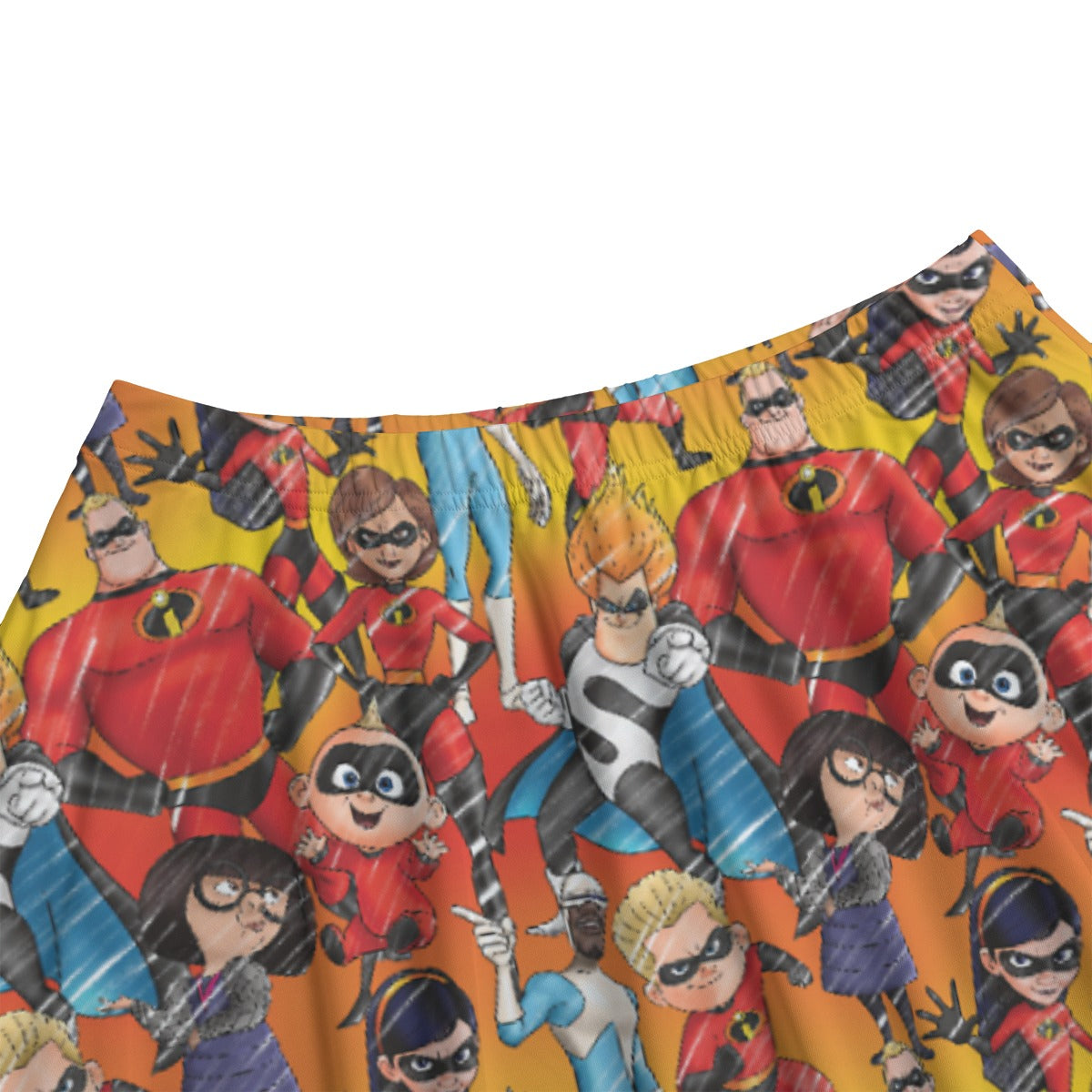 Super Squad Sketched - Women's Pocket Midi Skirt