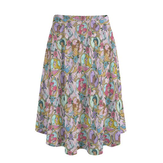 Tattoo Hearts Royal Icons - Women's Pocket Midi Skirt
